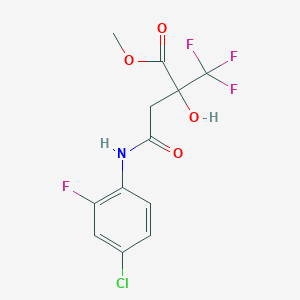 Methyl 4-(4-chloro-2-fluoroanilino)-2-hydroxy-4-oxo-2-(trifluoromethyl)butanoate