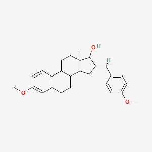 molecular formula C27H32O3 B10912215 (16E)-3-methoxy-16-(4-methoxybenzylidene)estra-1(10),2,4-trien-17-ol 