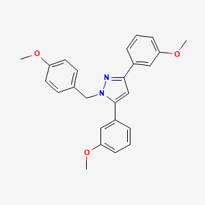 1-(4-methoxybenzyl)-3,5-bis(3-methoxyphenyl)-1H-pyrazole