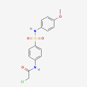 2-chloro-N-{4-[(4-methoxyphenyl)sulfamoyl]phenyl}acetamide