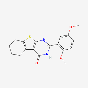 2-(2,5-dimethoxyphenyl)-5,6,7,8-tetrahydro[1]benzothieno[2,3-d]pyrimidin-4(3H)-one