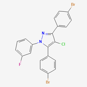 3,5-bis(4-bromophenyl)-4-chloro-1-(3-fluorophenyl)-1H-pyrazole