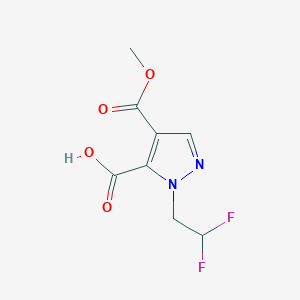 1-(2,2-Difluoroethyl)-4-(methoxycarbonyl)-1H-pyrazole-5-carboxylic acid