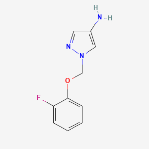 1-((2-Fluorophenoxy)methyl)-1H-pyrazol-4-amine