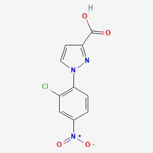 1-(2-Chloro-4-nitrophenyl)-1H-pyrazole-3-carboxylic acid