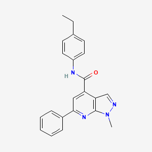 N-(4-ethylphenyl)-1-methyl-6-phenyl-1H-pyrazolo[3,4-b]pyridine-4-carboxamide