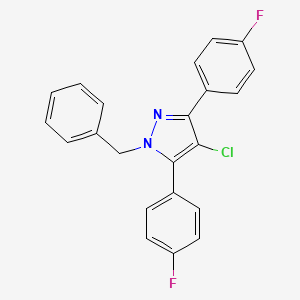 1-benzyl-4-chloro-3,5-bis(4-fluorophenyl)-1H-pyrazole