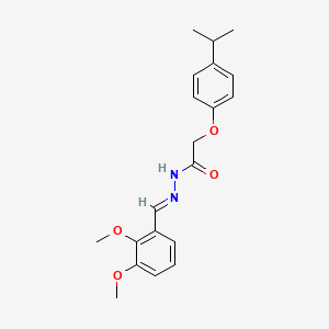 N'-[(E)-(2,3-dimethoxyphenyl)methylidene]-2-[4-(propan-2-yl)phenoxy]acetohydrazide