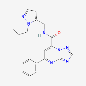 5-phenyl-N-[(1-propyl-1H-pyrazol-5-yl)methyl][1,2,4]triazolo[1,5-a]pyrimidine-7-carboxamide