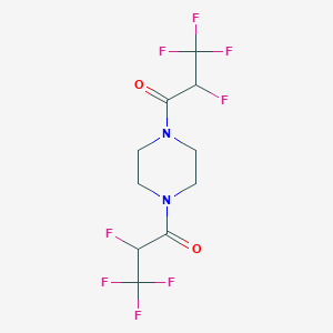 2,3,3,3-Tetrafluoro-1-[4-(2,3,3,3-tetrafluoropropanoyl)piperazino]-1-propanone