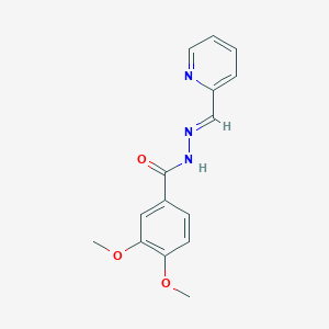 3,4-Dimethoxy-benzoic acid pyridin-2-ylmethylene-hydrazide