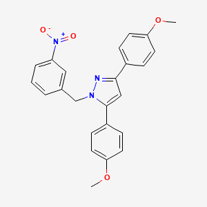 3,5-bis(4-methoxyphenyl)-1-(3-nitrobenzyl)-1H-pyrazole