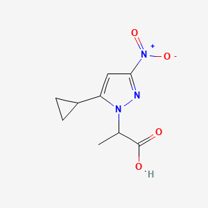 2-(5-cyclopropyl-3-nitro-1H-pyrazol-1-yl)propanoic acid