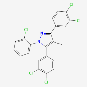 1-(2-chlorophenyl)-3,5-bis(3,4-dichlorophenyl)-4-methyl-1H-pyrazole