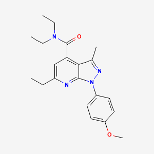 N,N,6-triethyl-1-(4-methoxyphenyl)-3-methyl-1H-pyrazolo[3,4-b]pyridine-4-carboxamide