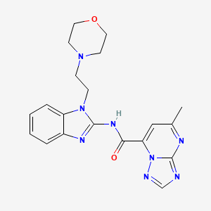 5-methyl-N-{1-[2-(morpholin-4-yl)ethyl]-1H-benzimidazol-2-yl}[1,2,4]triazolo[1,5-a]pyrimidine-7-carboxamide