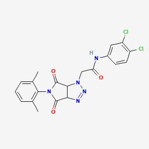 N-(3,4-dichlorophenyl)-2-[5-(2,6-dimethylphenyl)-4,6-dioxo-4,5,6,6a-tetrahydropyrrolo[3,4-d][1,2,3]triazol-1(3aH)-yl]acetamide