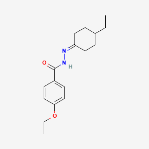 molecular formula C17H24N2O2 B10912636 4-ethoxy-N'-(4-ethylcyclohexylidene)benzohydrazide 