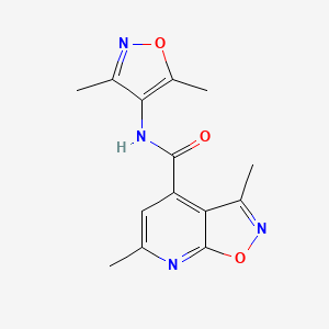 N-(3,5-dimethyl-1,2-oxazol-4-yl)-3,6-dimethyl[1,2]oxazolo[5,4-b]pyridine-4-carboxamide