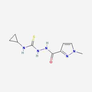 N-cyclopropyl-2-[(1-methyl-1H-pyrazol-3-yl)carbonyl]hydrazinecarbothioamide