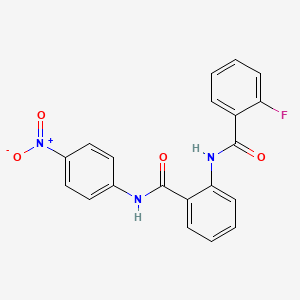 2-fluoro-N-{2-[(4-nitrophenyl)carbamoyl]phenyl}benzamide