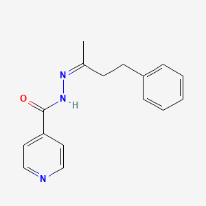 N'-[(2Z)-4-phenylbutan-2-ylidene]pyridine-4-carbohydrazide