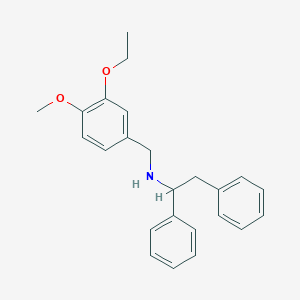 N-(3-ethoxy-4-methoxybenzyl)-1,2-diphenylethanamine