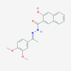 N'-[(1E)-1-(3,4-dimethoxyphenyl)ethylidene]-3-hydroxynaphthalene-2-carbohydrazide