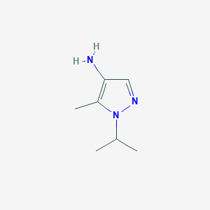 molecular formula C7H13N3 B10912725 1-Isopropyl-5-methyl-1H-pyrazol-4-amine 