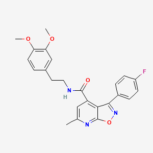 N-[2-(3,4-dimethoxyphenyl)ethyl]-3-(4-fluorophenyl)-6-methyl[1,2]oxazolo[5,4-b]pyridine-4-carboxamide