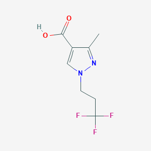 3-Methyl-1-(3,3,3-trifluoropropyl)-1H-pyrazole-4-carboxylic acid