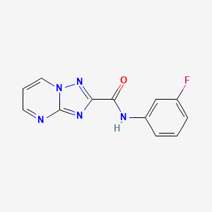 N-(3-fluorophenyl)[1,2,4]triazolo[1,5-a]pyrimidine-2-carboxamide