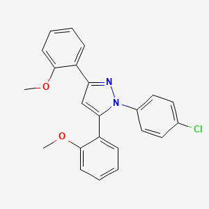 1-(4-chlorophenyl)-3,5-bis(2-methoxyphenyl)-1H-pyrazole