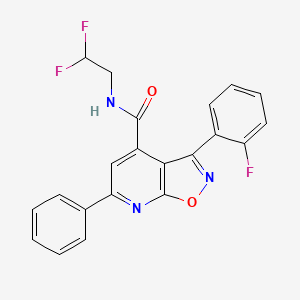 N-(2,2-difluoroethyl)-3-(2-fluorophenyl)-6-phenyl[1,2]oxazolo[5,4-b]pyridine-4-carboxamide