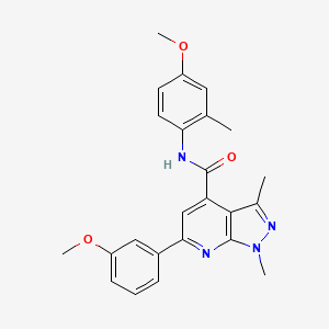 N-(4-methoxy-2-methylphenyl)-6-(3-methoxyphenyl)-1,3-dimethyl-1H-pyrazolo[3,4-b]pyridine-4-carboxamide