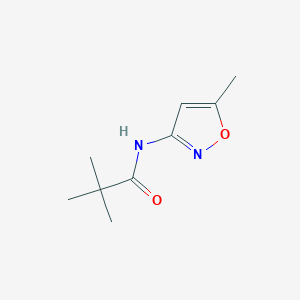 molecular formula C9H14N2O2 B10912814 2,2-dimethyl-N-(5-methyl-1,2-oxazol-3-yl)propanamide 