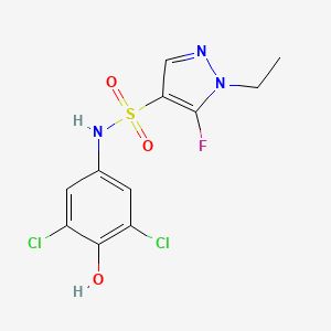 N-(3,5-Dichloro-4-hydroxyphenyl)-1-ethyl-5-fluoro-1H-pyrazole-4-sulfonamide