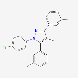 1-(4-chlorophenyl)-4-methyl-3,5-bis(3-methylphenyl)-1H-pyrazole