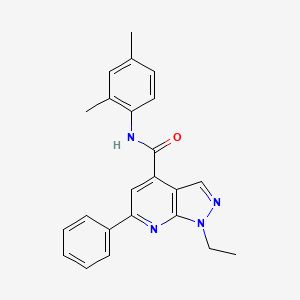 N-(2,4-dimethylphenyl)-1-ethyl-6-phenyl-1H-pyrazolo[3,4-b]pyridine-4-carboxamide