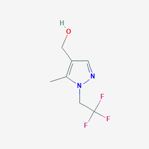 [5-Methyl-1-(2,2,2-trifluoroethyl)-1H-pyrazol-4-yl]methanol