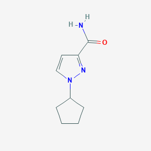 1-Cyclopentyl-1H-pyrazole-3-carboxamide