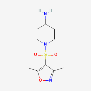 1-((3,5-Dimethylisoxazol-4-yl)sulfonyl)piperidin-4-amine