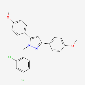 1-(2,4-dichlorobenzyl)-3,5-bis(4-methoxyphenyl)-1H-pyrazole