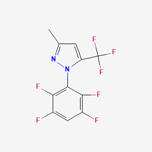 3-methyl-1-(2,3,5,6-tetrafluorophenyl)-5-(trifluoromethyl)-1H-pyrazole