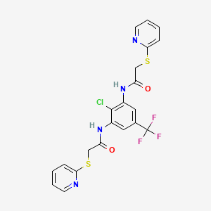 N,N'-[2-chloro-5-(trifluoromethyl)-1,3-phenylene]bis[2-(pyridin-2-ylthio)acetamide]