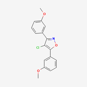 4-Chloro-3,5-bis(3-methoxyphenyl)-1,2-oxazole