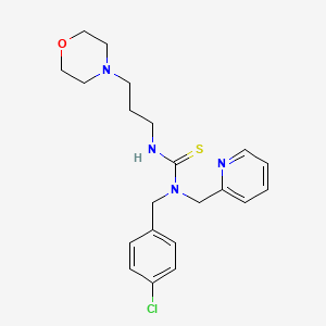 1-(4-Chlorobenzyl)-3-[3-(morpholin-4-yl)propyl]-1-(pyridin-2-ylmethyl)thiourea