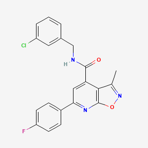 N-(3-chlorobenzyl)-6-(4-fluorophenyl)-3-methyl[1,2]oxazolo[5,4-b]pyridine-4-carboxamide