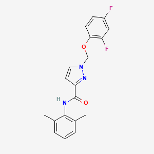 1-[(2,4-difluorophenoxy)methyl]-N-(2,6-dimethylphenyl)-1H-pyrazole-3-carboxamide