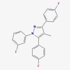 1-(3-fluorophenyl)-3,5-bis(4-fluorophenyl)-4-methyl-1H-pyrazole